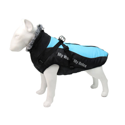 Reflective Dog Jacket with Harness - GlowPaw™-Gray-S-Nora Luxe