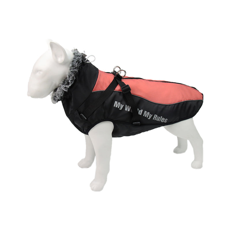Reflective Dog Jacket with Harness - GlowPaw™-Gray-S-Nora Luxe