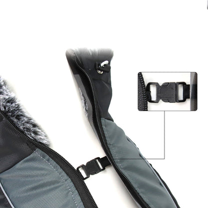 Reflective Dog Jacket with Harness - GlowPaw™-Gray-S-Nora Luxe