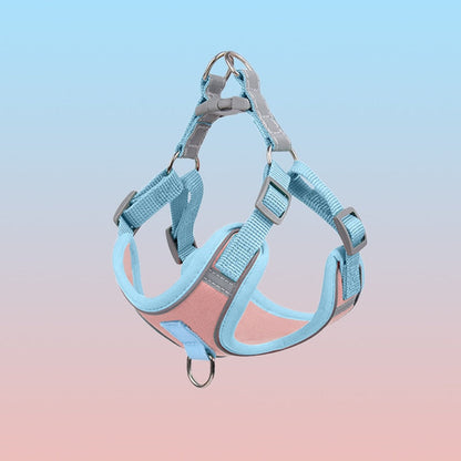 Reflective Puppy Harness - BrightPaw-Pink-S(5.51-8.82 lbs)-Nora Luxe