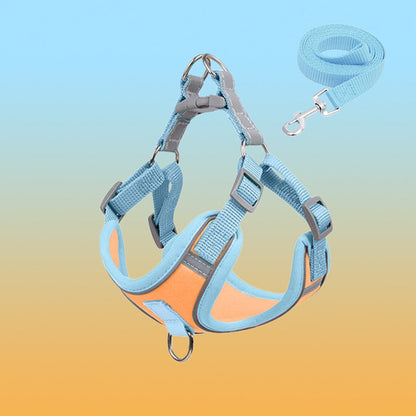 Reflective Puppy Harness - BrightPaw-Yellow Set-S(5.51-8.82 lbs)-Nora Luxe
