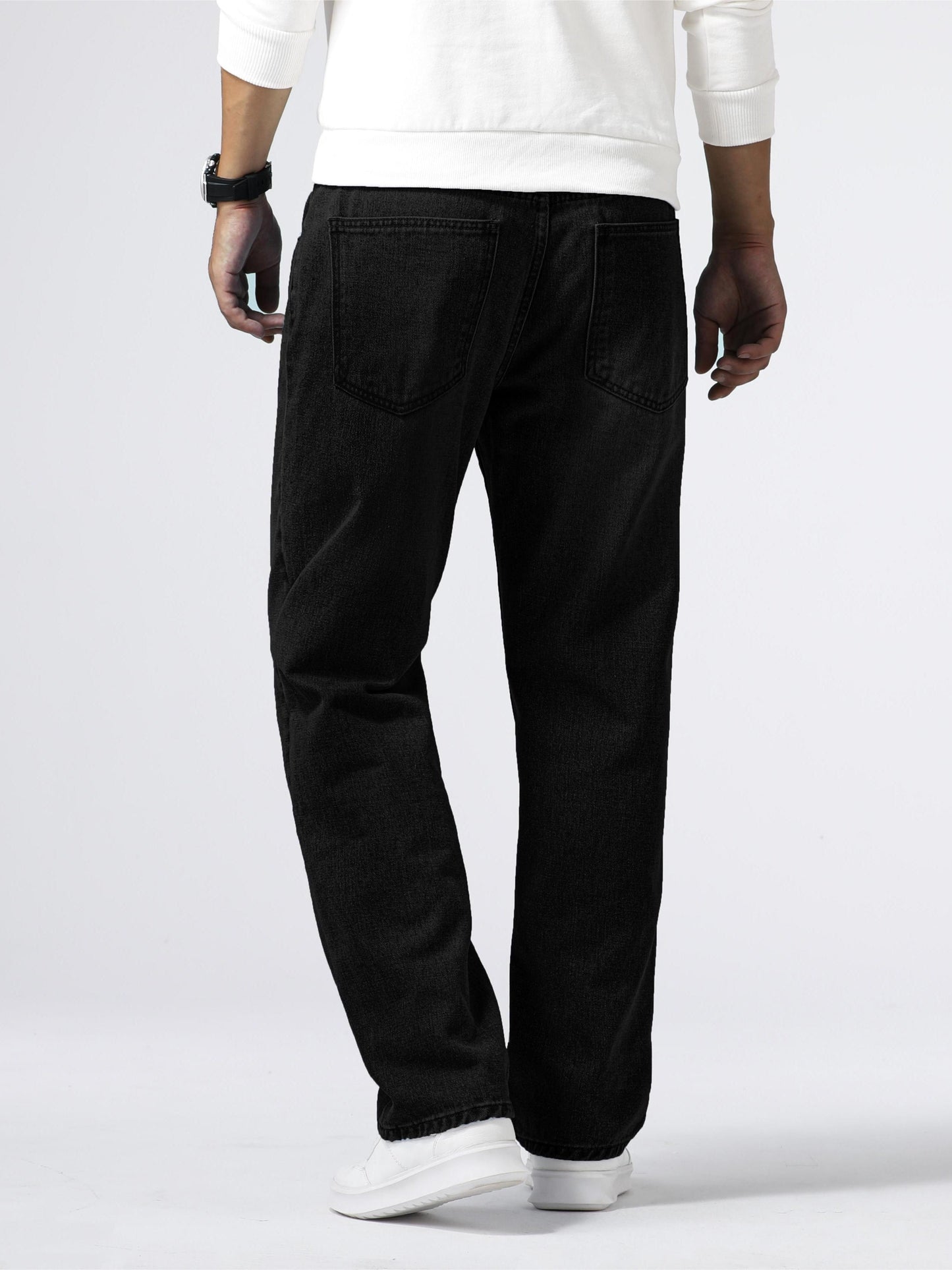 Relaxed Fit Regular Men's Jeans - Lucas-Royal Blue-30-Nora Luxe
