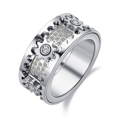 Relaxing Spinner - Spinfinity-Silver-17.4mm = 0.685 inches-Nora Luxe