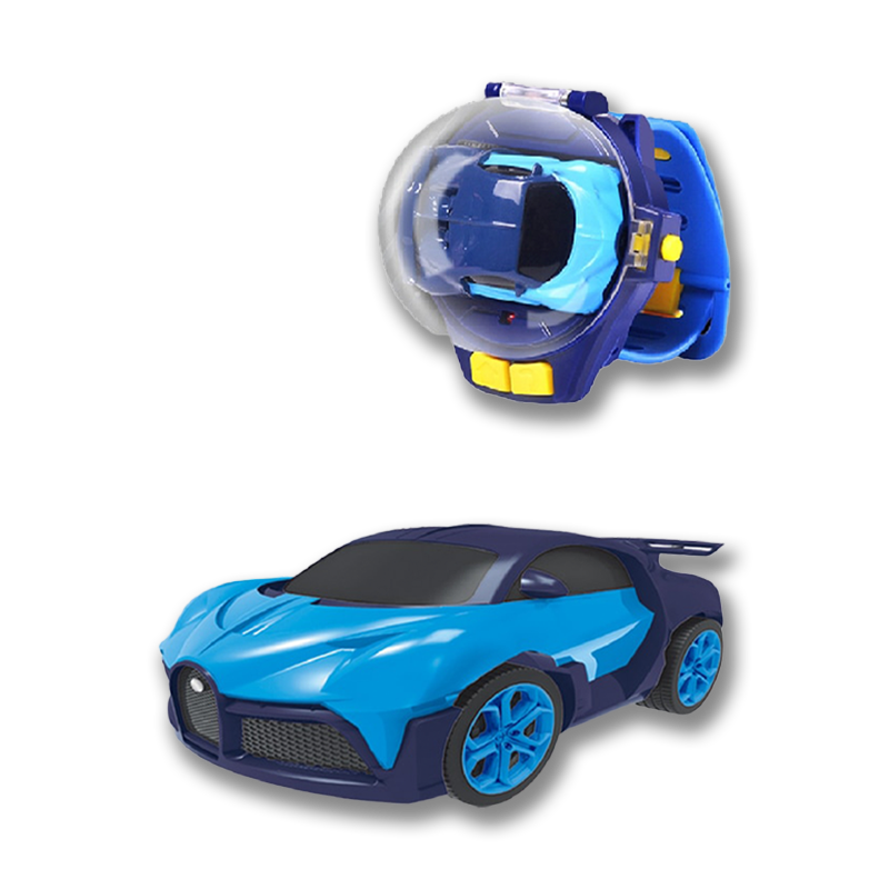 Remote Control Car Clock - RaceMaster-Blue-Nora Luxe
