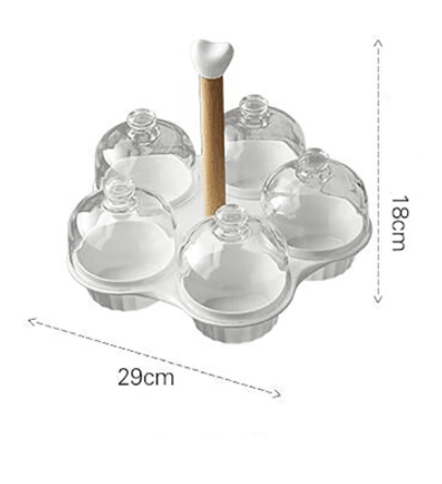 Clear Glass Top Serving Plate