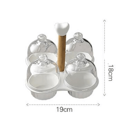 Clear Glass Top Serving Plate