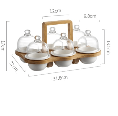 Clear Glass Top Serving Plate