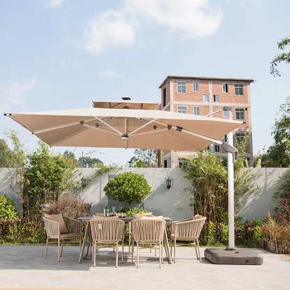 Waterproof LED Folding Garden Umbrella