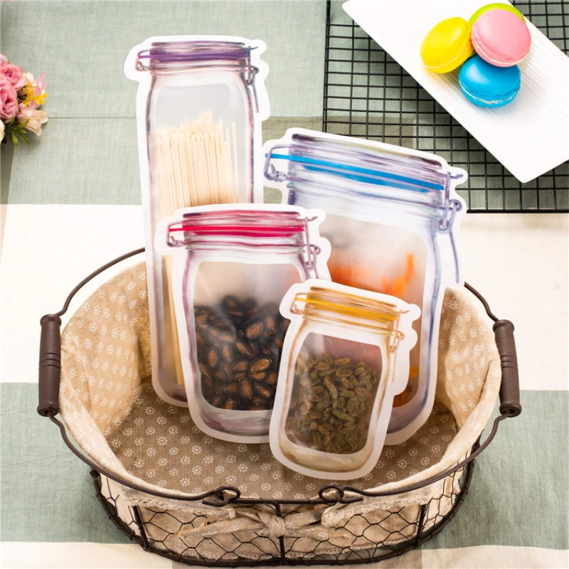 Clear Reusable Plastic Storage Bags - Pexav