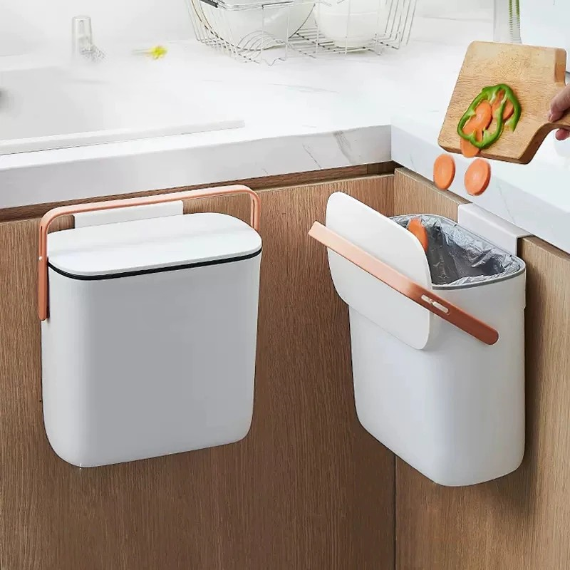 Stylish Mounted Big Kitchen Waste Bin - Pexav