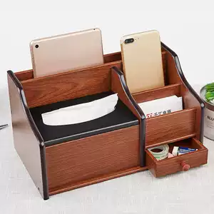 Stylish Wooden Desk Storage Tray - Pexav
