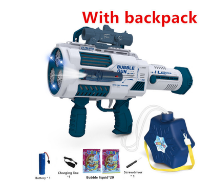 Big Bubble Shooter Flashing Toy Gun