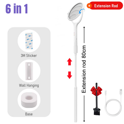 Compact 6in1 Rechargeable Bug Zapper Lamp