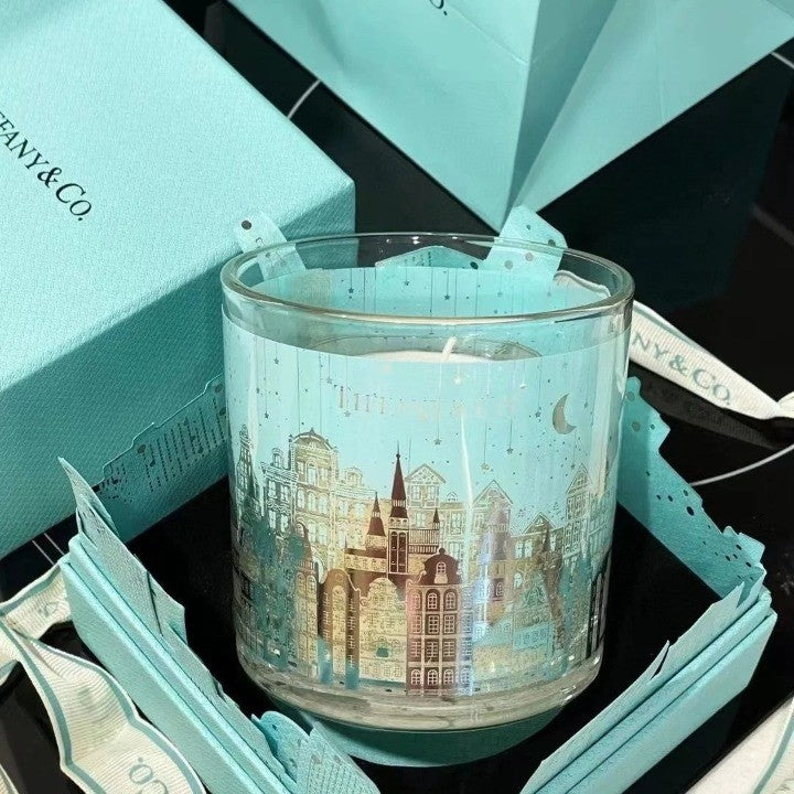 Warm Ambient Candle Glass Jar - Pexav