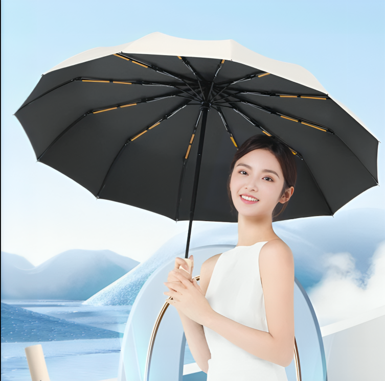 Windproof Waterproof Compact Sun Umbrella - Pexav