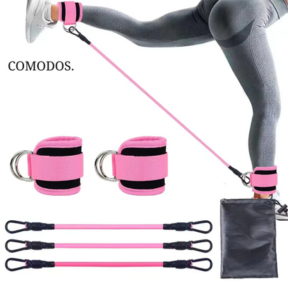 Resistance Bands for Powerful Glute Workouts - FlexLift-Pink-Nora Luxe