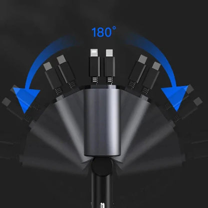 Compact 4 Port USB Car Charger Adapter