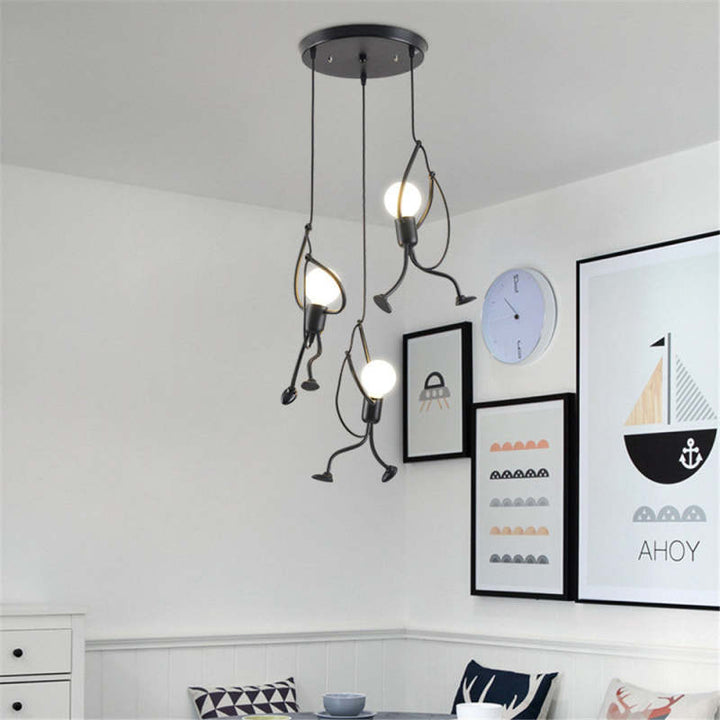 Retro Ceiling Lamp FunPop - PlayGlow-3 Lamps in a Circle-Nora Luxe