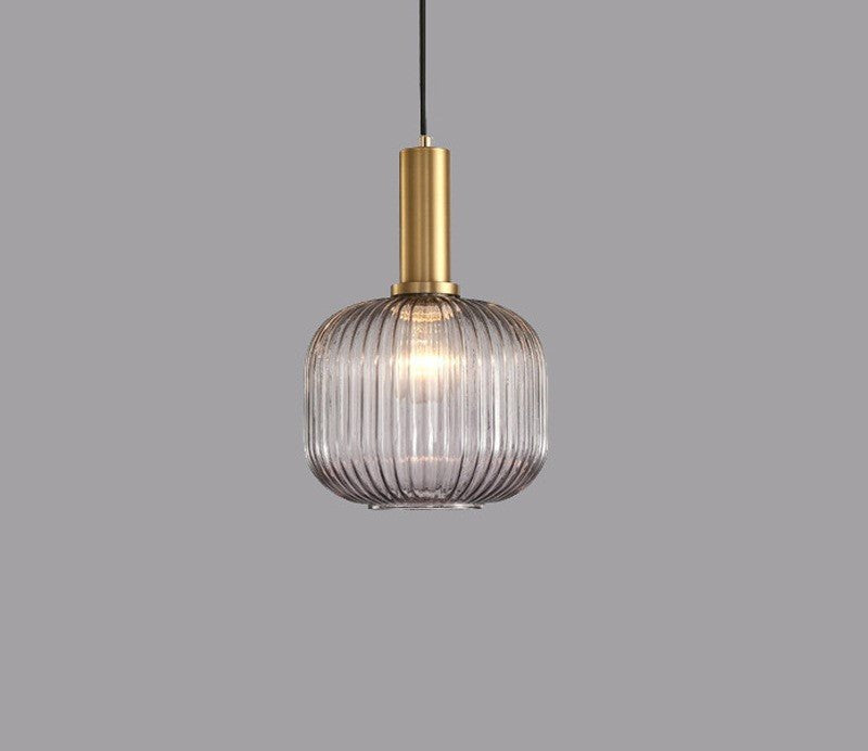 Retro Glass Pendant Lamp - ColorVibe-Brown-A-Nora Luxe