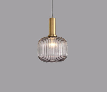 Retro Glass Pendant Lamp - ColorVibe-Brown-A-Nora Luxe