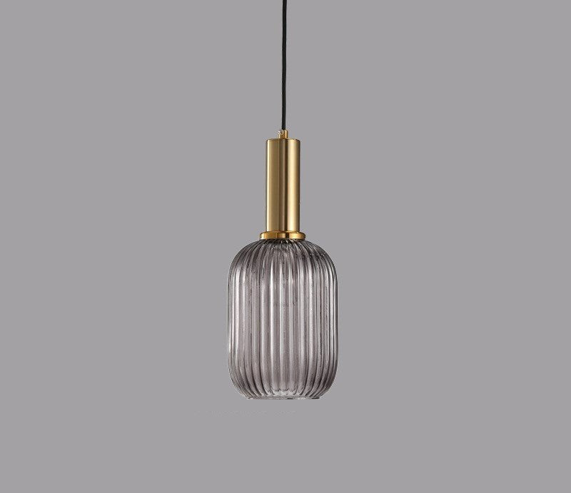 Retro Glass Pendant Lamp - ColorVibe-Brown-A-Nora Luxe