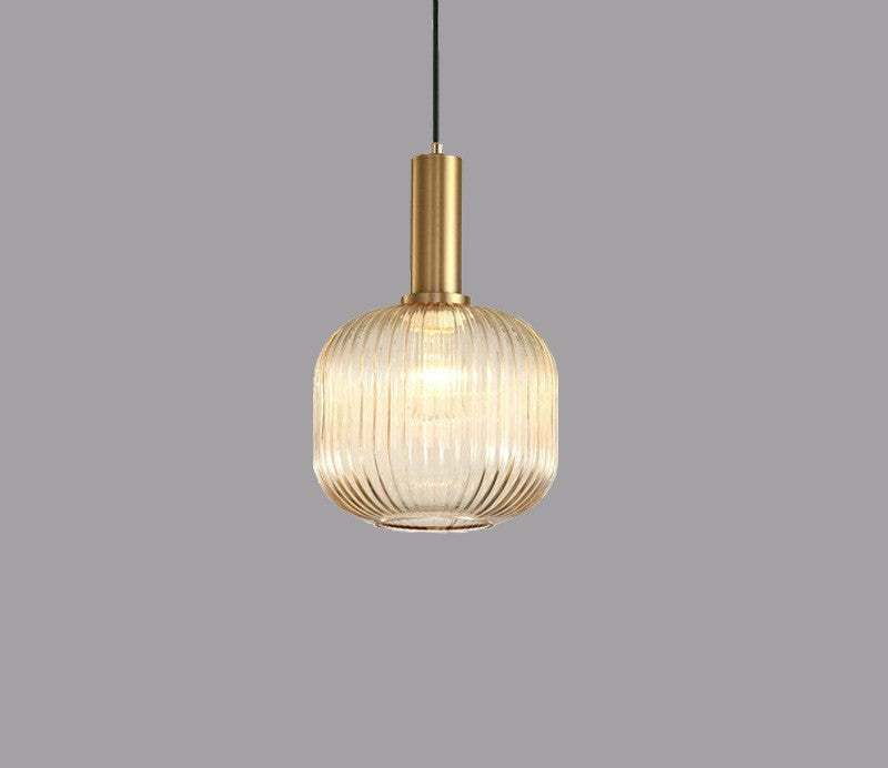 Retro Glass Pendant Lamp - ColorVibe-Brown-B-Nora Luxe