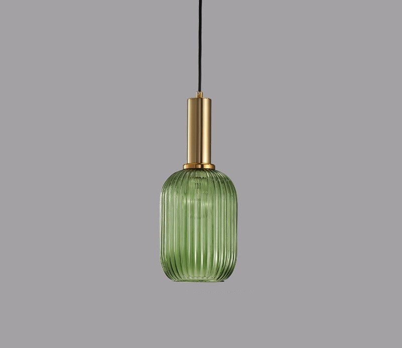 Retro Glass Pendant Lamp - ColorVibe-Green-A-Nora Luxe
