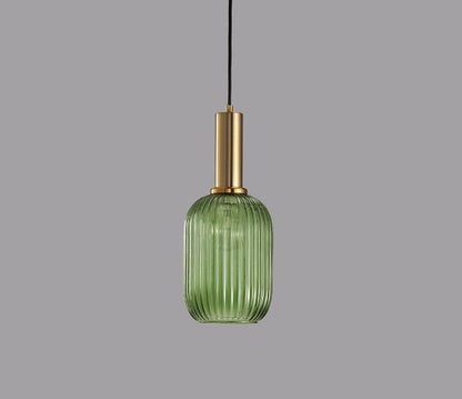 Retro Glass Pendant Lamp - ColorVibe-Green-A-Nora Luxe