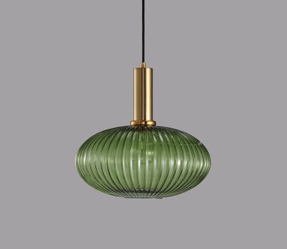Retro Glass Pendant Lamp - ColorVibe-Green-C-Nora Luxe