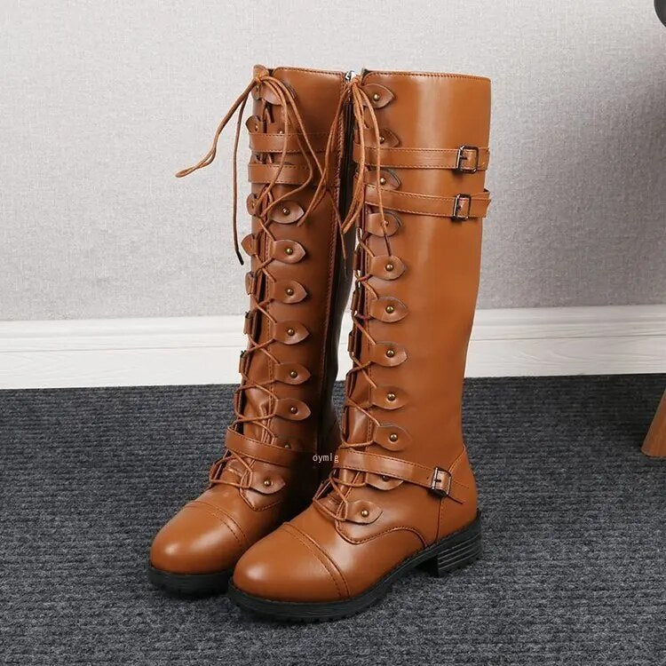 Vintage Women's Ankle Boots with Buckle Detail - Pexav