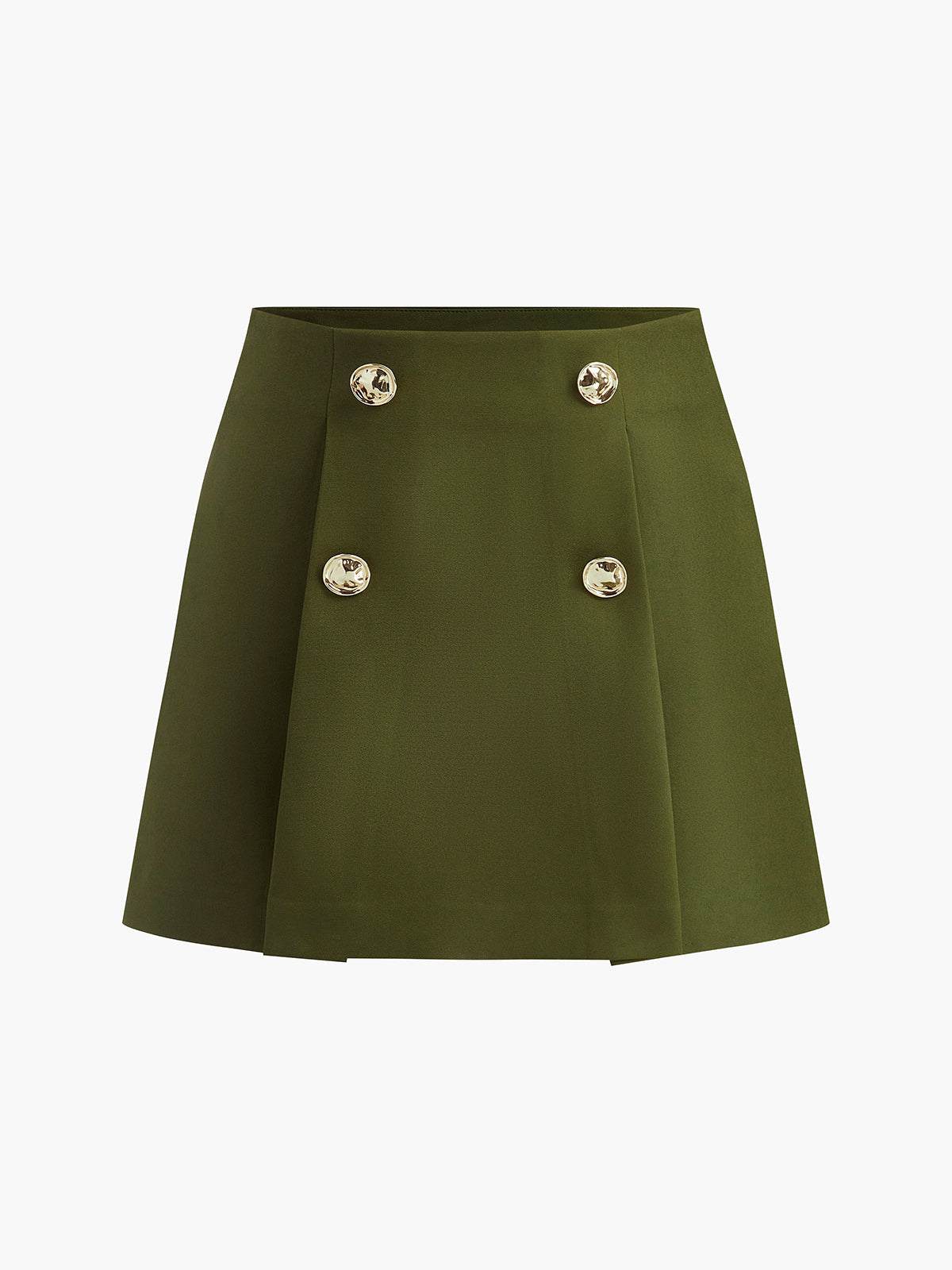 Classic High Waist Flared Mini Skirt