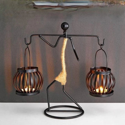 Retro & Stylish Candle Holder - VintageMan-The Acrobatics-Nora Luxe