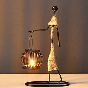 Retro & Stylish Candle Holder - VintageMan-The Pathfinder-Nora Luxe