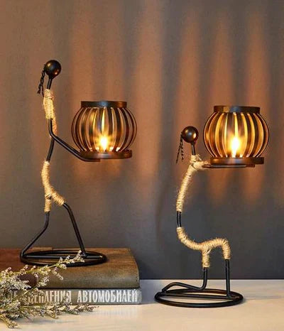 Retro & Stylish Candle Holder - VintageMan-The Protector-Nora Luxe