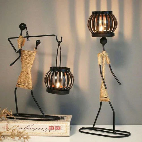 Retro & Stylish Candle Holder - VintageMan-The Protector-Nora Luxe