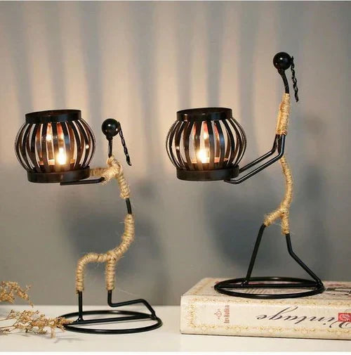 Retro & Stylish Candle Holder - VintageMan-The Protector-Nora Luxe