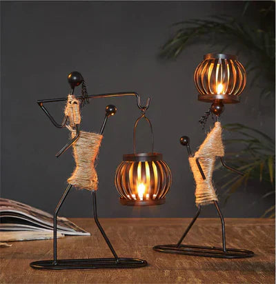 Retro & Stylish Candle Holder - VintageMan-The Protector-Nora Luxe