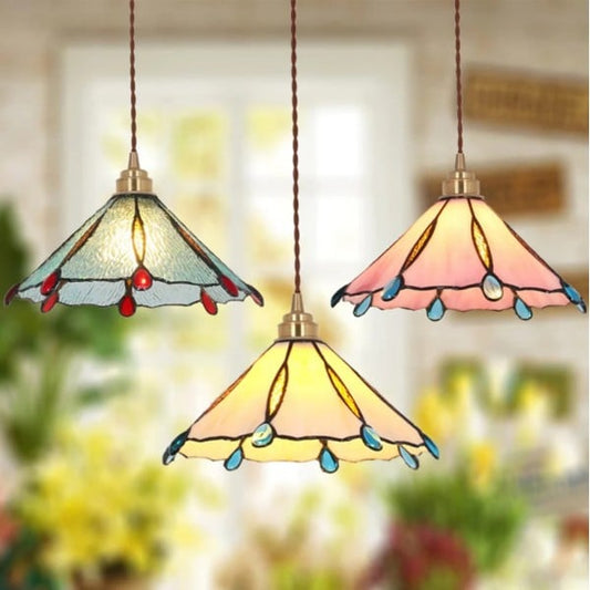 Classic Colorful Glass Hanging Lamp - Pexav