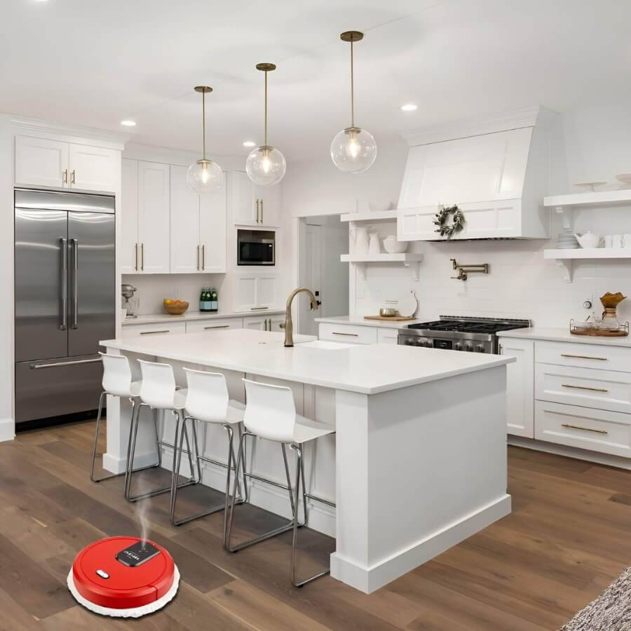 Robot Mop for Home Use - CleanBot-Black-Nora Luxe