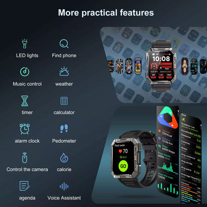 Robust Smartwatch for Adventurers - TrailMate-Nora Luxe
