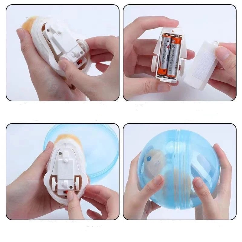 Rolling Cat Toy - FurryRoller-Hamster-Nora Luxe