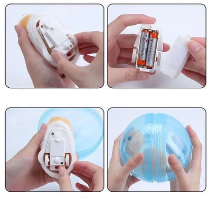 Rolling Cat Toy - FurryRoller-Hamster-Nora Luxe