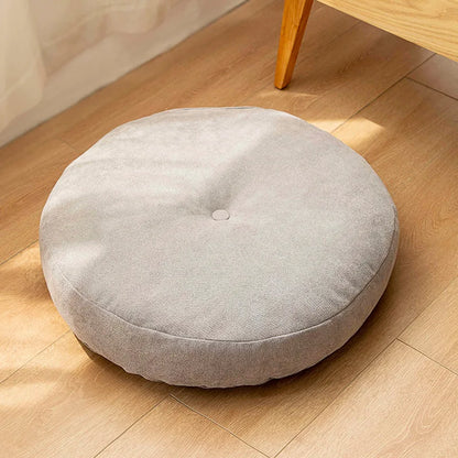 Round Meditation and Yoga Cushion - ZenCushion-Gray-16.54 in-Nora Luxe