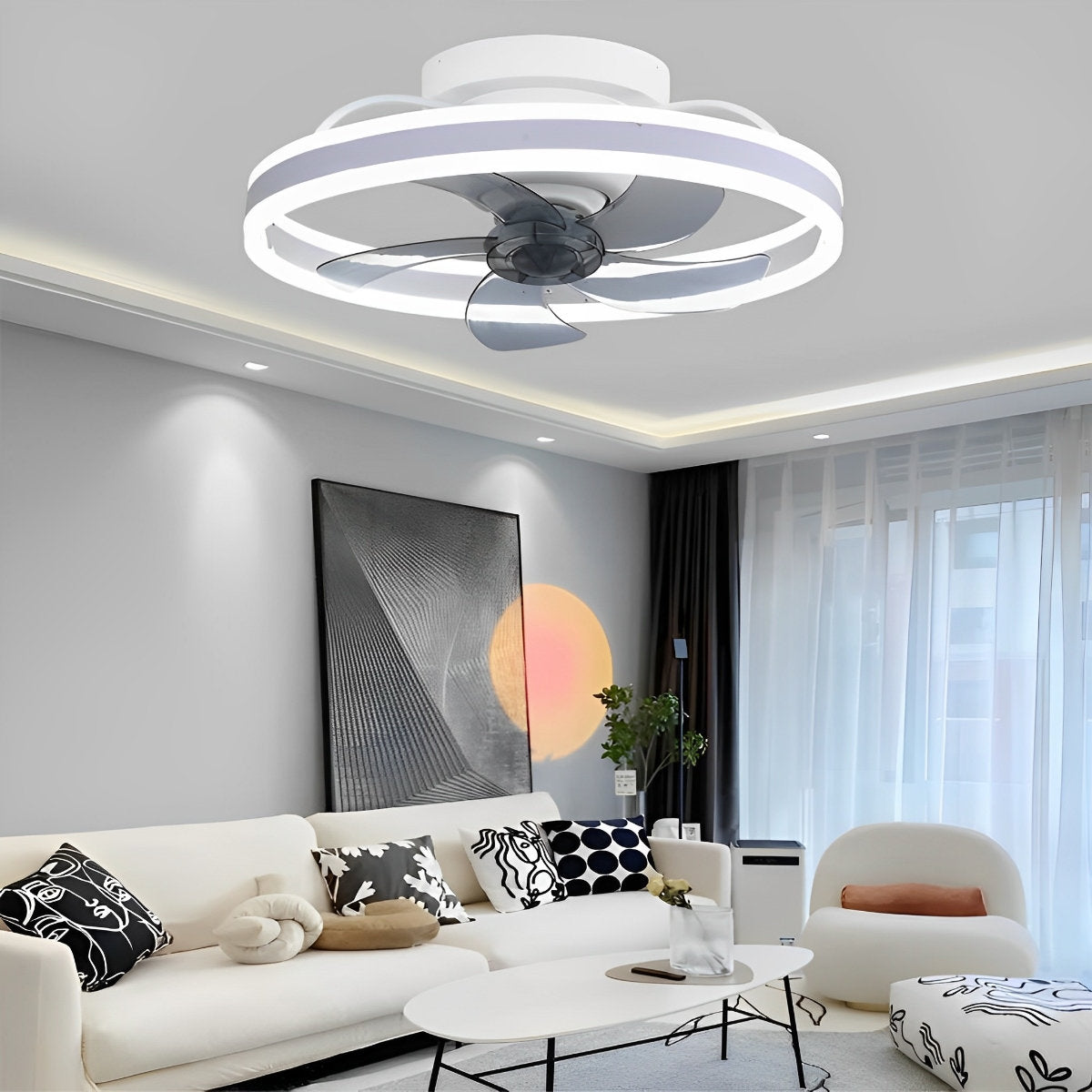 Adjustable Brightness 360 Spin LED Contemporary Ceiling Light