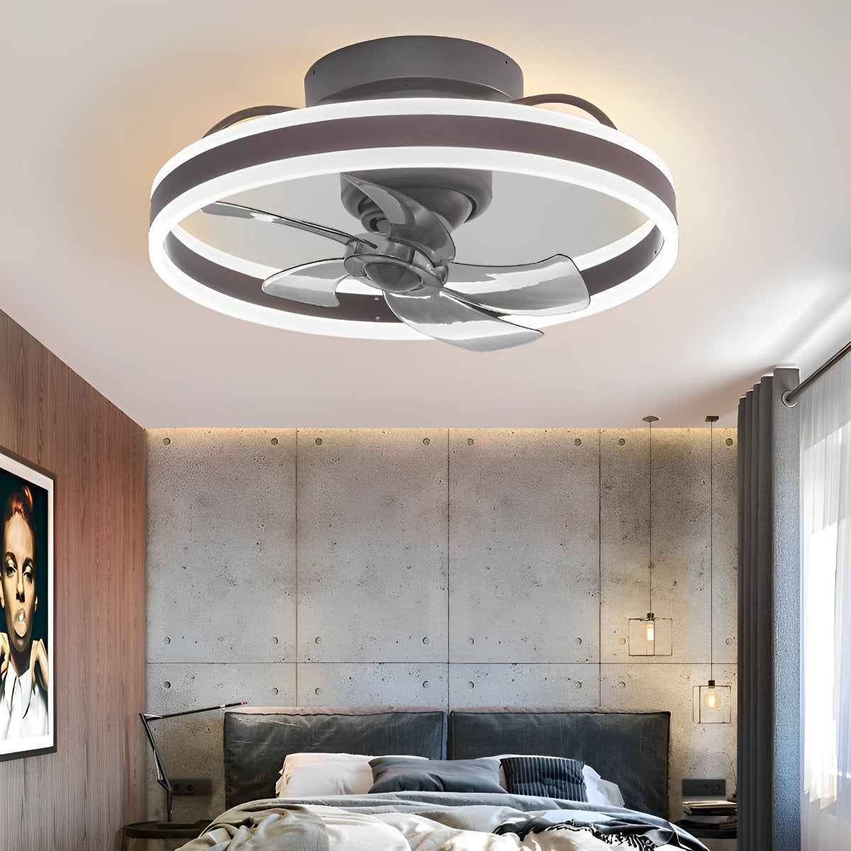 Adjustable Brightness 360 Spin LED Contemporary Ceiling Light - Pexav