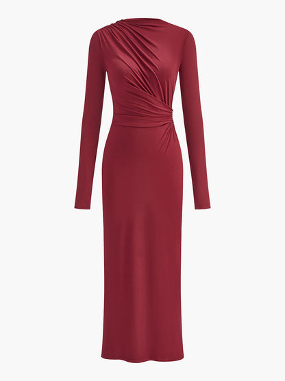 Bodycon Fit Stretch Maxi Dress - Pexav