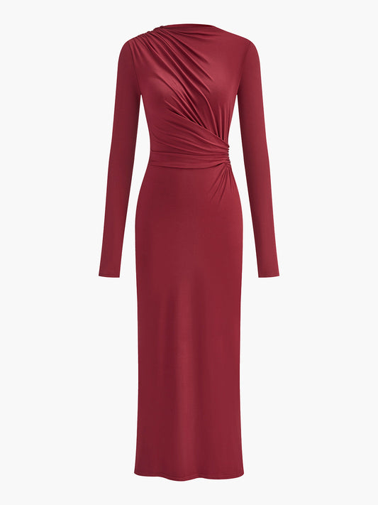 Bodycon Fit Stretch Maxi Dress - Pexav