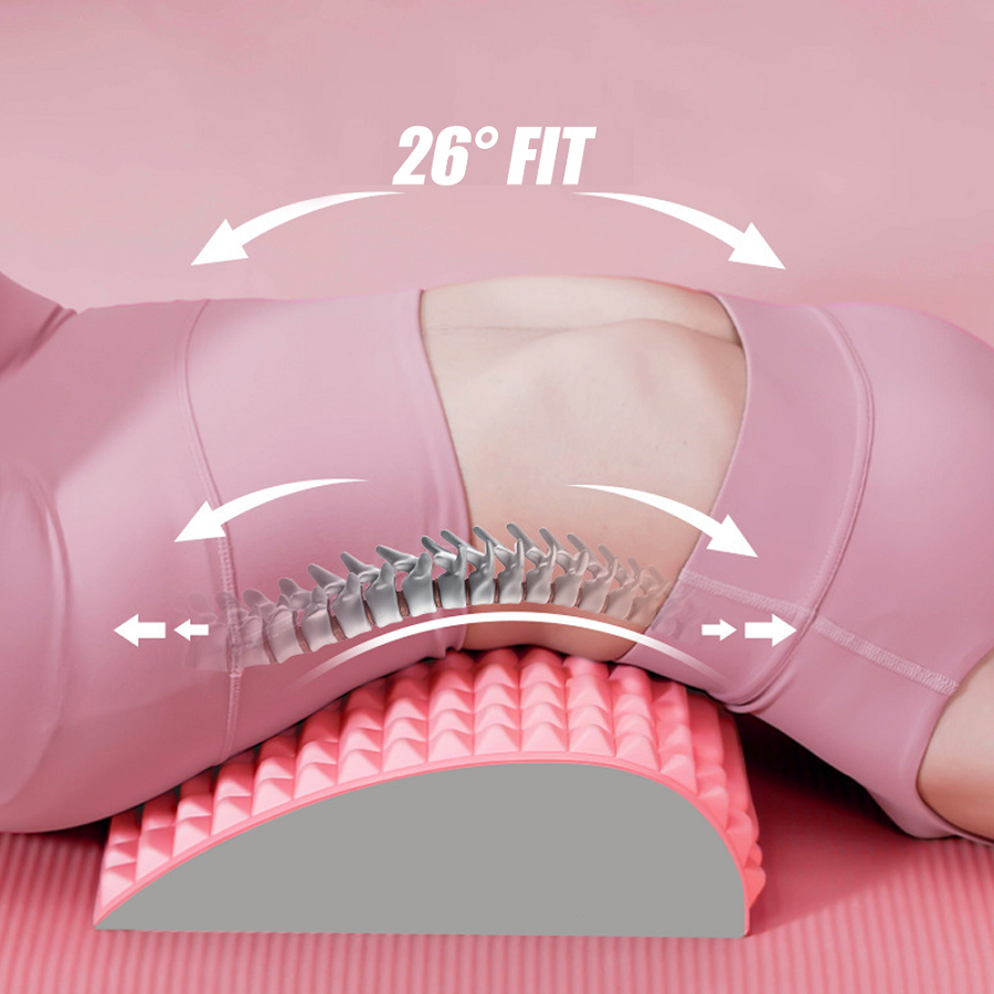 Rug stretcher for Relaxation and Better Posture - BackEase-Pink-Nora Luxe