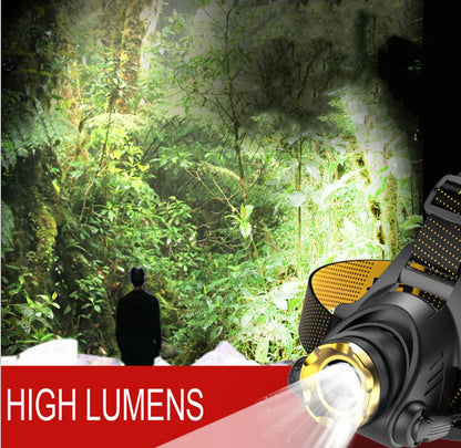 Bright Rechargeable Zoom Headlamp