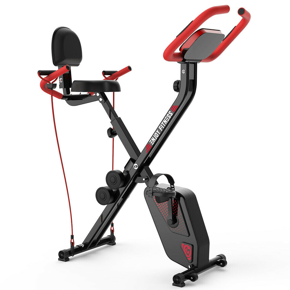 Compact Home Recumbent Exercise Cycle Bike